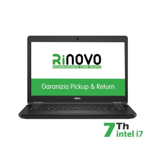 NOTEBOOK DELL LATITUDE E5480 INTEL CORE I7-7 GEN. 14" 8GB 240GB SSD WINDOWS 10 PRO - RICONDIZIONATO - GAR. 12 MESI (RN42622001)- PICK & RETURN